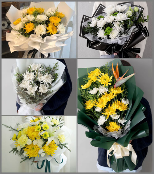贵州六盘水六枝特区岩脚镇雨海村白事花束代送